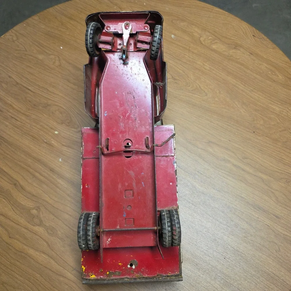 VTG Structo Metal Ride Er Dump Truck Ride On Toy Truck 1950s 1960s Pressed Steel
